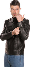 U09---Giacca-Uomo-Nera-in-vera-pelle