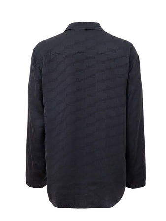 Balenciaga Camicia Over Homewear con Logo Allover da uomo