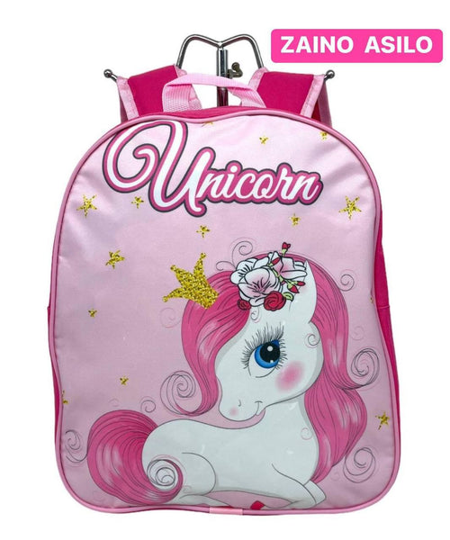 ZAINO ASILO UNICORNO SCUOLA TEMPO LIBERO BAMBINA 30 CM
