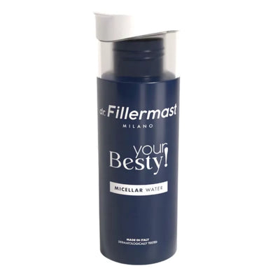 dr.Fillermast milano your besty! acqua micellare per detergere la pelle rimuovendo trucco, impurità e smog senza alterarne l’idratazione 150 ml