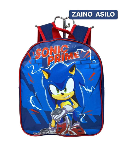 ZAINO ASILO SONIC PRIME SCUOLA TEMPO LIBERO BAMBINO 30 CM