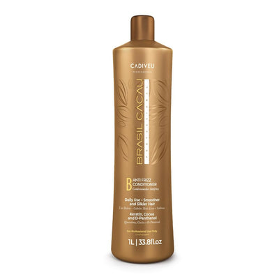 Cadiveu brasil cacau B conditioner anti frizz 1000 ml riduce l'effetto crespo e aumenta la lucentezza