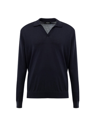 Gran Sasso Maglia a Manica Lunga Nera da uomo