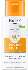 Eucerin SENSITIVE PROTECT BODY SUN LOTION SPF 50+ - Extra Light a rapido assorbimento e resistente all'acqua - 150ml