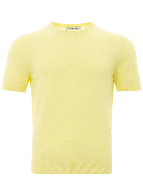 Gran Sasso T-Shirt Mezzo Manica in Giallo da uomo