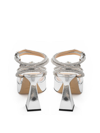 MACH & MACH Sandali Plateau in PVC Doppio Fiocco Mach & Mach da donna