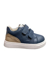 Sneakers primi passi bambino Balducci Cita blu bianco pelle - Freschezza sportiva con chiusura velcro