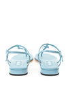Miu Miu Sandalo Infradito in Vernice Azzurra da donna