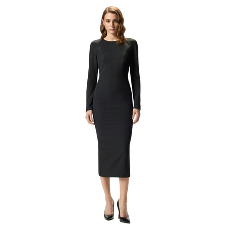 Pinko vestiti casual donna pinko - frutta abito crepe poly - nero da donna