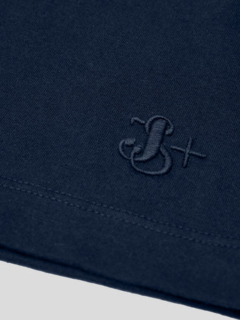 JIL SANDER T-Shirt Blu Maniche Lunghe con Logo Ricamo Jil Sander da uomo