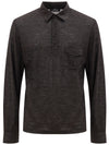 Corneliani Polo con taschino manica lunga da uomo