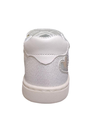 Scarpe sneakers Bambine balocchi MINI  bianco-argento velcro