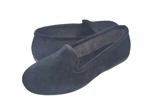 Dorea magiche ballerine donna scarpe in vellutino rasato eleganti friulane per ricevimenti, vera produzione artigianale spagnola