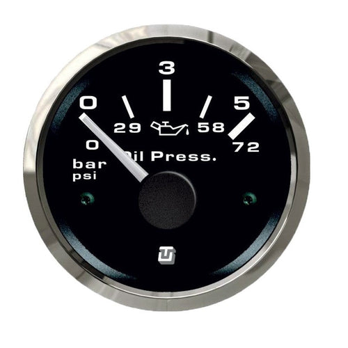 Indicatore Pressione OliO (0-5Bar) Ultrablack Ss