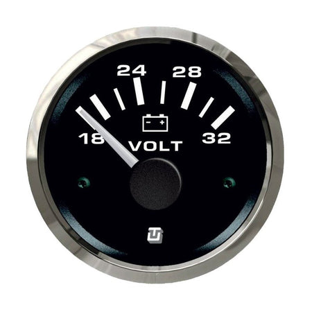 Voltmetro 18-32Vdc UltraBlack Ss 52