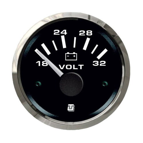 Voltmetro 18-32Vdc UltraBlack Ss 52