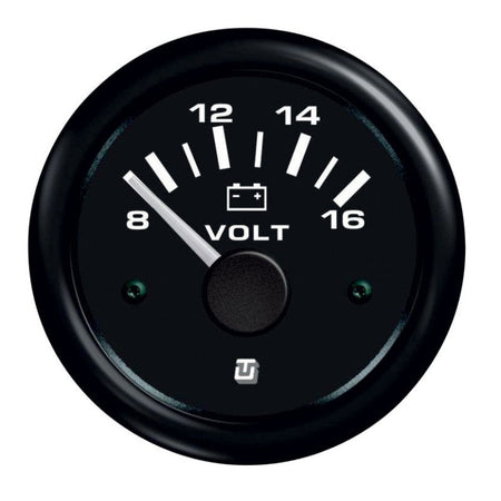 Voltmetro 8-16Vdc UltrabLack 52