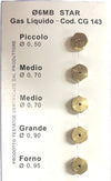 Ugelli-iniettori-cucina-Schaub-Lorenz-6MB-4-fuochi-+-forno-GPL-bombola
