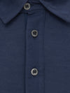 Corneliani Polo manica corta blu navy da uomo