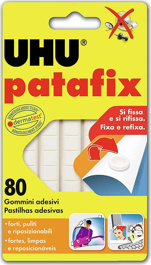 UHU-BOSTIK-Gommini-adesivi-Patafix-Bianco-Confezione-da-80-pz-64792