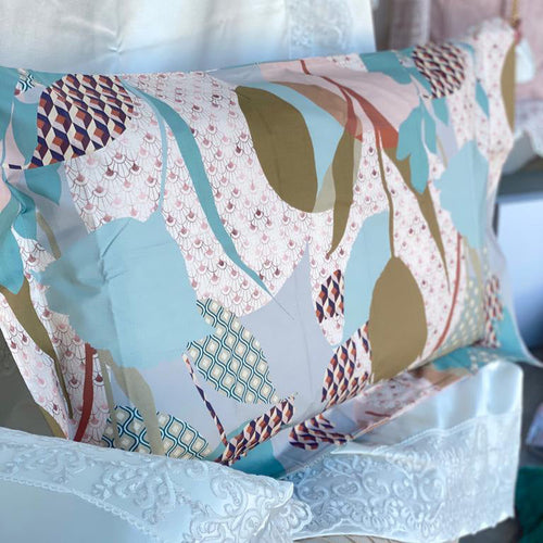 Completo Lenzuola 1 Piazza e 1/2 Bilbao Tessitura Randi Percalle Cotone 200TC