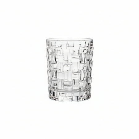 Bicchiere DOF 33 cl Bossa Nova 92054 di Nachtmann in vetro trasparente con trama intrecciata