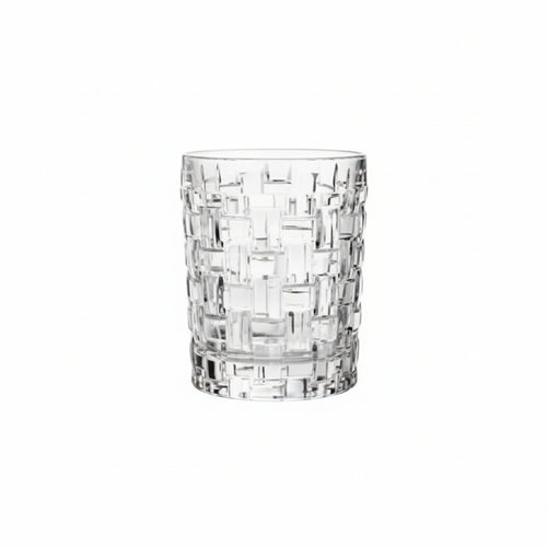 Bicchiere DOF 33 cl Bossa Nova 92054 di Nachtmann in vetro trasparente con trama intrecciata