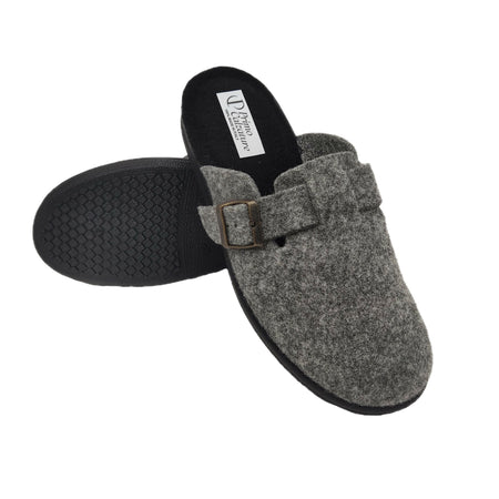 Le Valdostane, Fantastiche Pantofole Uomo Invernali da Casa, Calde e Imbottite, Ciabatte Inverno Antiscivolo con Pelo, Ciabatta da Camera Made in Italy, Fibbia Regolabile Comfort Unico