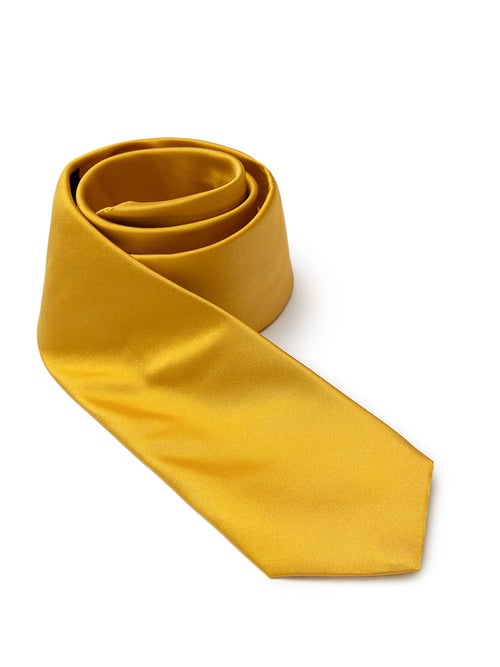Dolce & Gabbana Cravatta oro in seta da uomo