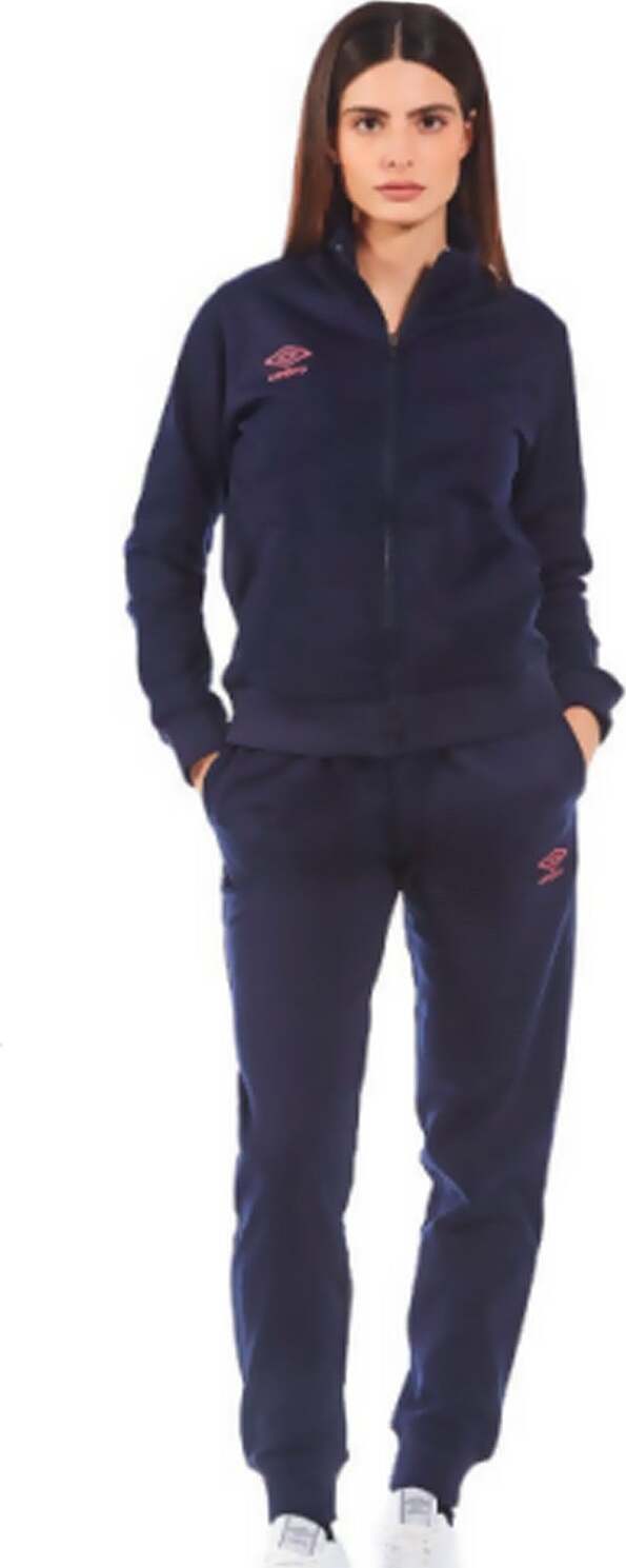 Umbro Tuta Donna Misura Calibrata Cotone Felpato Full Zip E