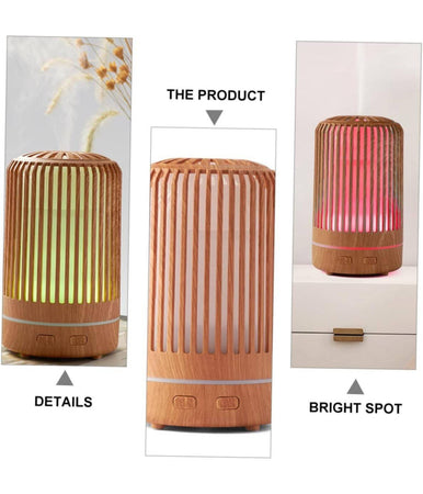 Umidificatore Per Ambiente Aromaterapia Oli Essenzili Con Luce Notte Profumatore