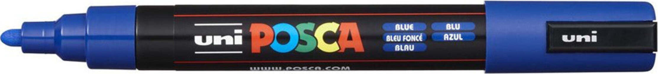Uni-Posca-Uni-Ball-a-Tempera-Punta-Tonda-Blu-Uniposca
