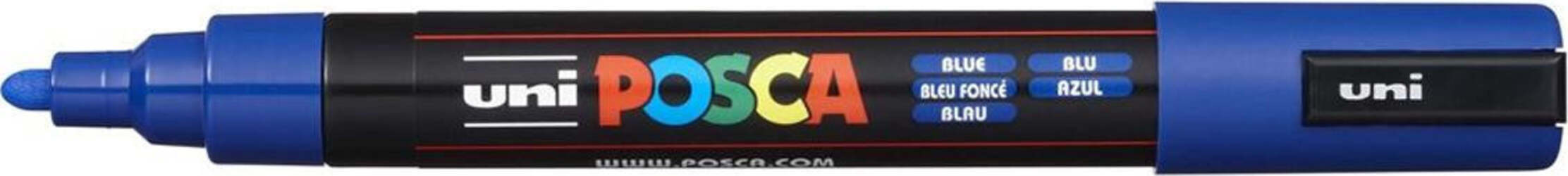 Uni-Posca-Uni-Ball-a-Tempera-Punta-Tonda-Blu-Uniposca