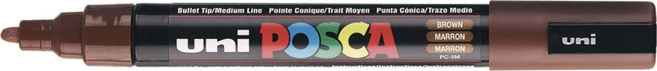Uni-Posca-Uni-Ball-a-Tempera-Punta-Tonda-Marrone-Uniposca
