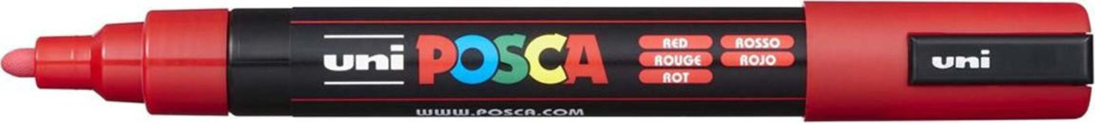 Uni-Posca-Uni-Ball-a-Tempera-Punta-Tonda-Rosso-Uniposca