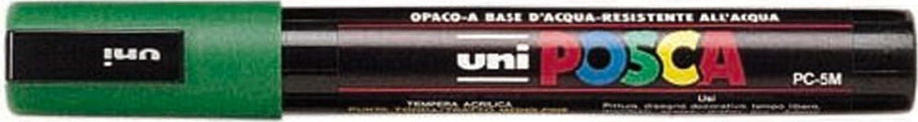 Uni-Posca-Uni-Ball-a-Tempera-Punta-Tonda-Verde-Uniposca