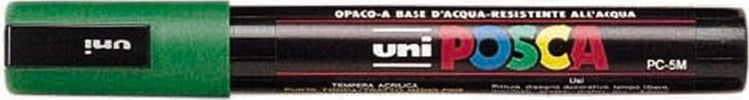 Uni-Posca-Uni-Ball-a-Tempera-Punta-Tonda-Verde-Uniposca