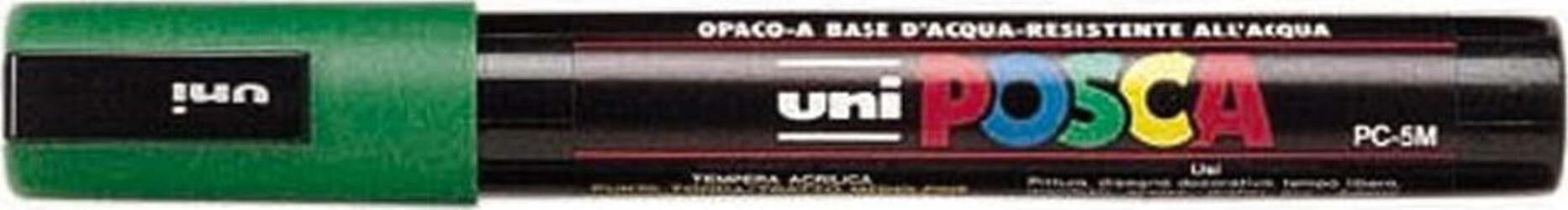 Uni-Posca-Uni-Ball-a-Tempera-Punta-Tonda-Verde-Uniposca