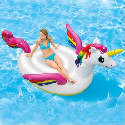 Unicorno-Gonfiabile-Gigante-Isola-Materassino-Mare-Piscina-287-X-193-X-165-Cm