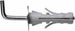 UNIFIX---6-PEZZI---TASSELLO-IN-NYLON-CON-PITONERIA-A-GANCIO-LUNGO-12MM