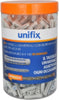 UNIFIX---TASSELLI-UNIVERSALI-CON-VITE-TESTA-PIANA-SVASATA-POZIDRIV-E-PUNTA-SUPRA-8X40MM-125PZ