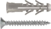 UNIFIX---TASSELLO-IN-NYLON-CON-BORDINO-VITE-TESTA-PIANA-SVASATA-ZINCATA-5X26MM-50PZ