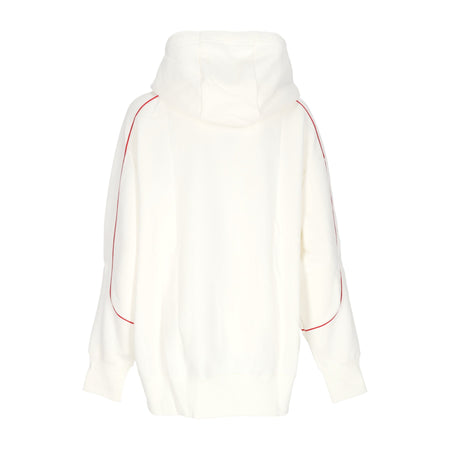 Nike Felpa Cappuccio Donna W Sportswear Swoosh Oversize Hoodie Sail/sail/university Red da donna