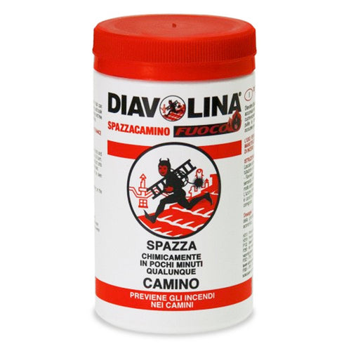 Diavolina spazzacamino mangia fuliggine per stufe e caminetti a legna 270 g