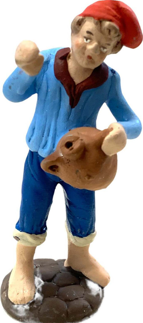Uomo con brocca statuetta in terracotta artigianale per presepe napoletano da h 10 cm Casa e cucina/Decorazioni per interni/Addobbi e decorazioni per ricorrenze/Decorazioni natalizie/Presepi/Statuine e fondali per il presepe MagiediNatale.it - Altamura, Commerciovirtuoso.it