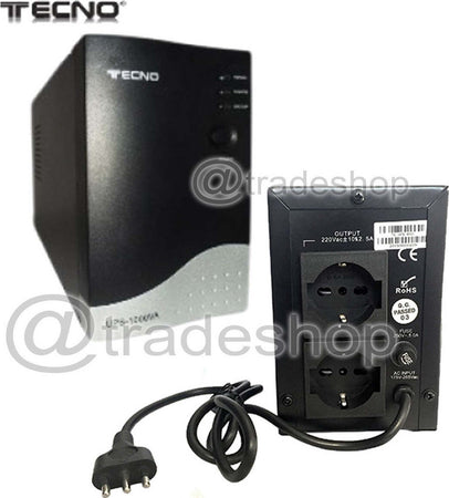UPS 650VA GRUPPO DI CONTINUITA' TECNO 600W PER PC 2 INGRESSI SCHUKO  Trade Shop italia - Napoli, Commerciovirtuoso.it