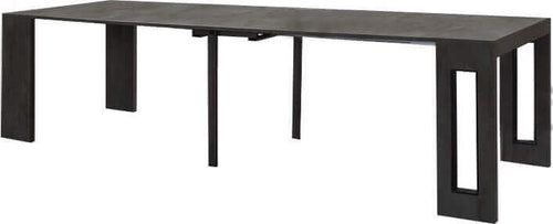 URANIA---consolle-allungabile-moderna-di-design-cm-90-x-45/95/145/195/245/295-x-76-h-Antracite-Milani-Home