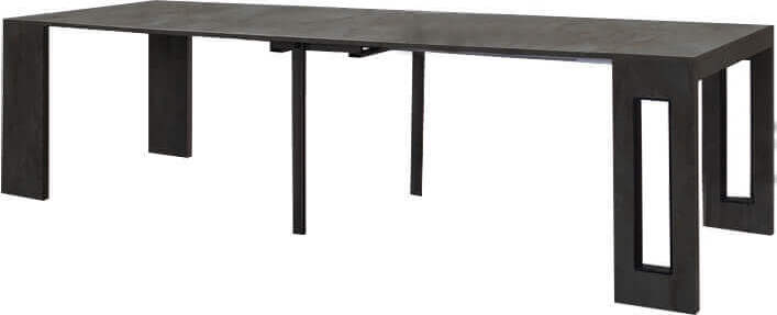 URANIA---consolle-allungabile-moderna-di-design-cm-90-x-45/95/145/195/245/295-x-76-h-Antracite-Milani-Home