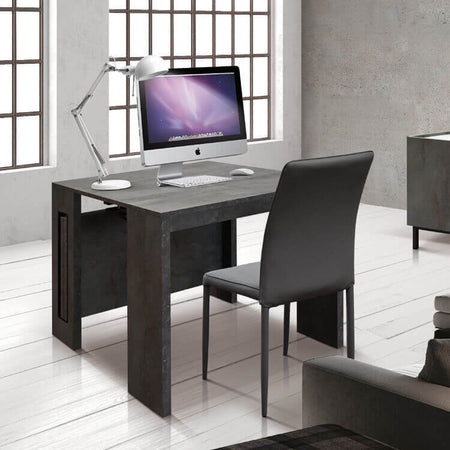 URANIA---consolle-allungabile-moderna-di-design-cm-90-x-45/95/145/195/245/295-x-76-h-Antracite-Milani-Home