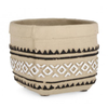 Vaso uruguay rettangolare bianco nero